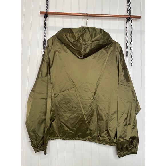 NWOT Aerie OFFLINE Green Oversized Pullover Lightweight Windbreaker Jacket Sze M - Picture 4 of 9